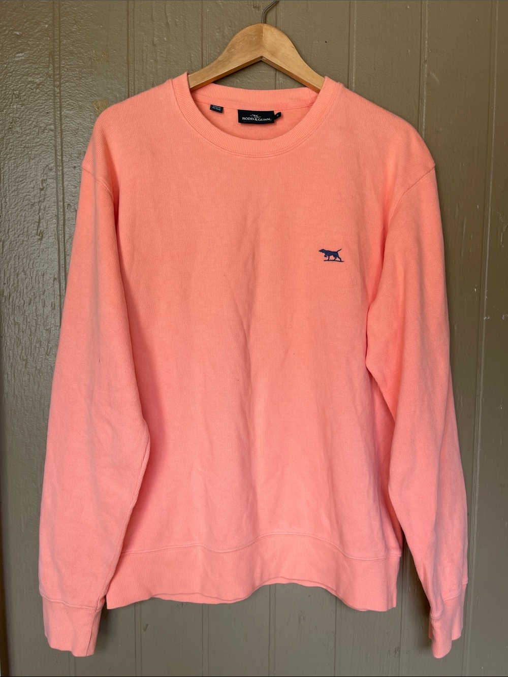 Rodd & Gunn Men's Crewneck Sweatshirt in Apricot Size L